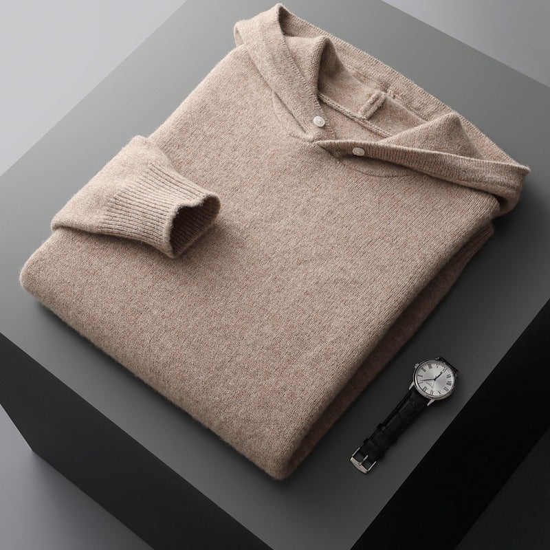 Men's Knit Winter Hoodie