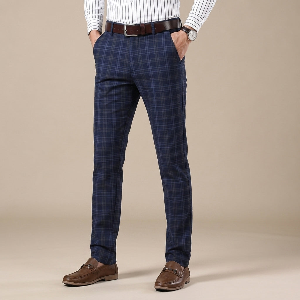 Men's Plaid Trousers