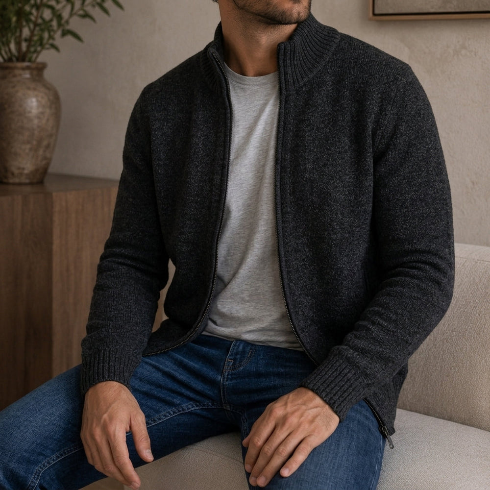 Men's Zip-Front Sweater - view 2
