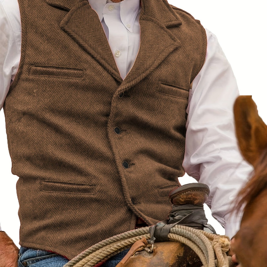 Men's Herringbone Vest