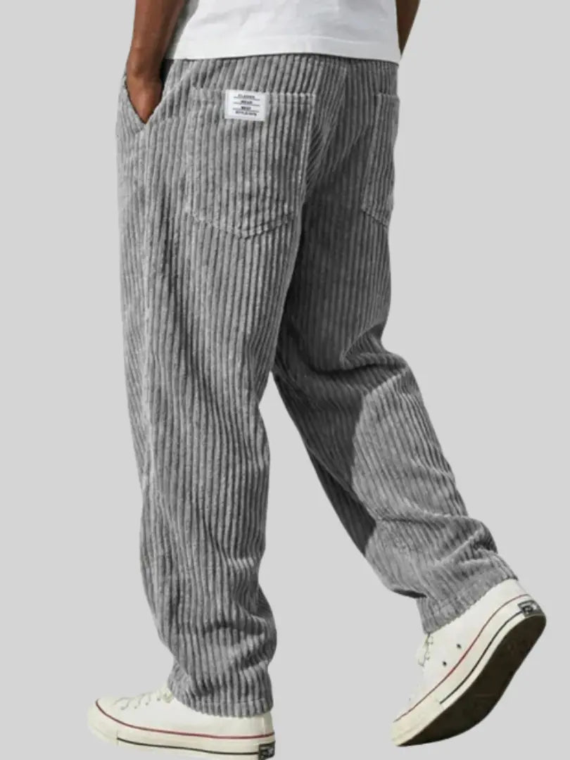 Men's Corduroy-Look Trousers - view 2