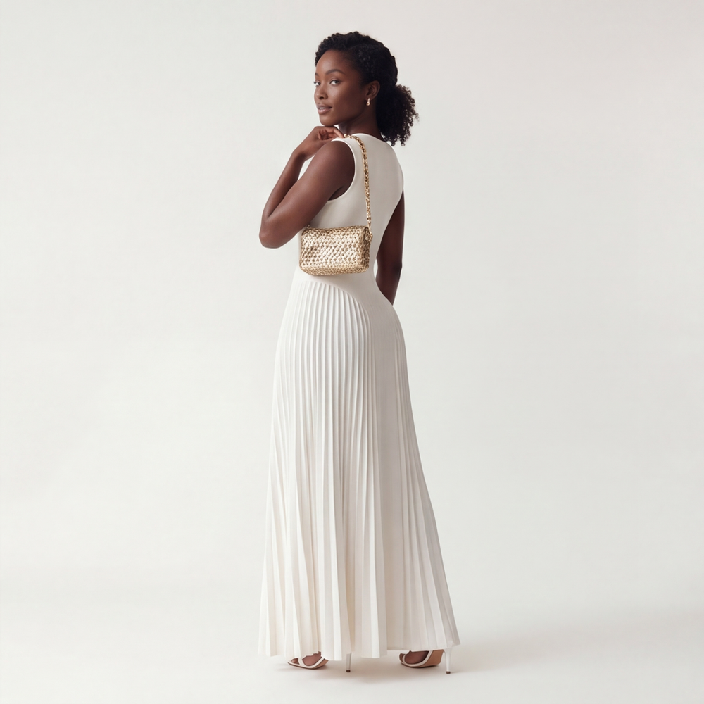 Women's Pleated Maxi Dress - view 2