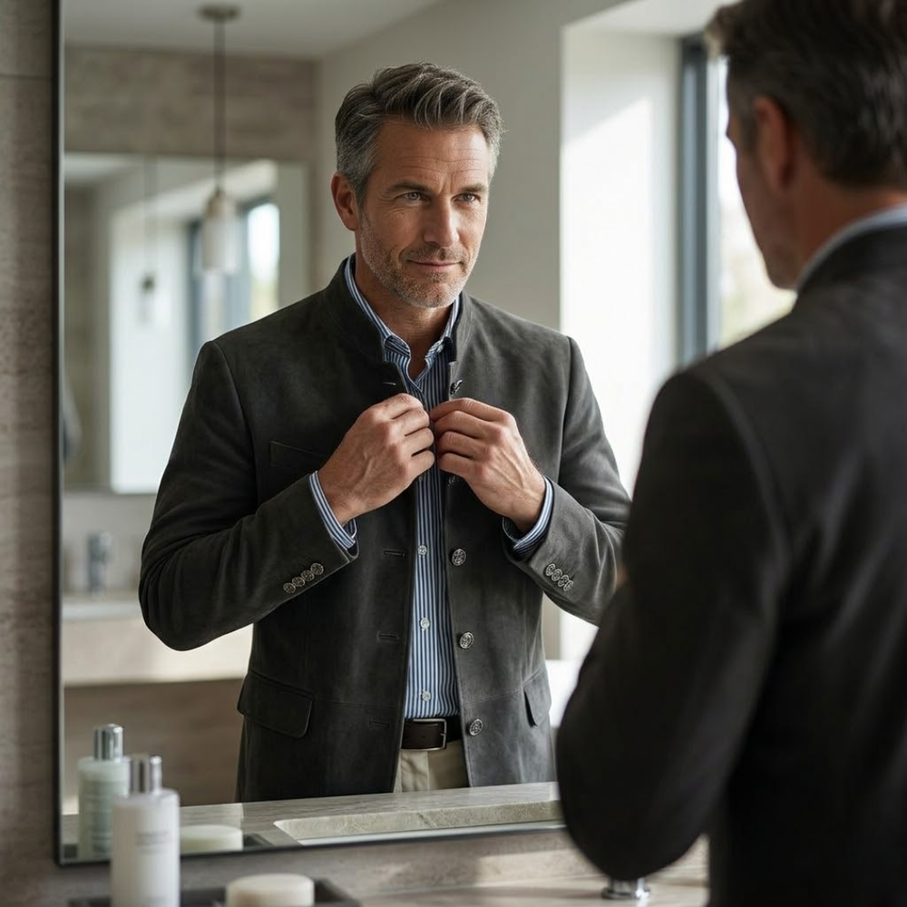 Men's Blazer-Style Cardigan - view 2