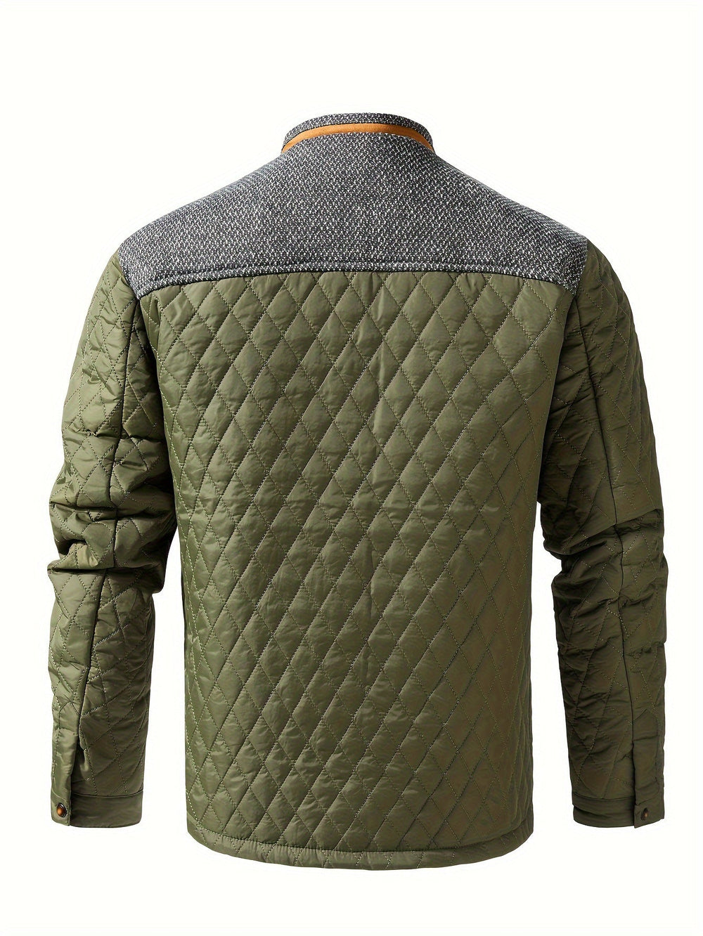 Men's Quilted Stand-Collar Jacket