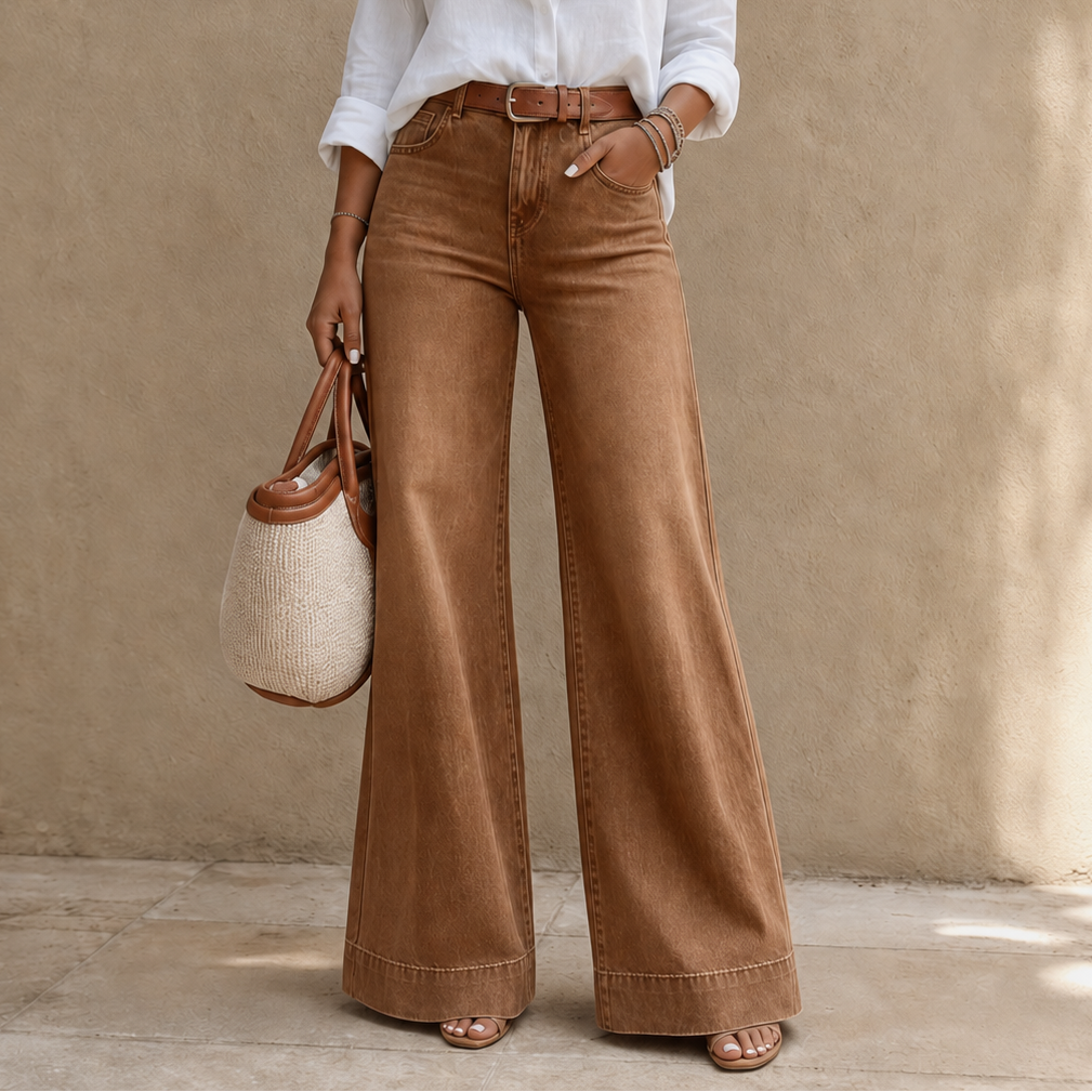 Women's High Rise Wide Leg Jeans