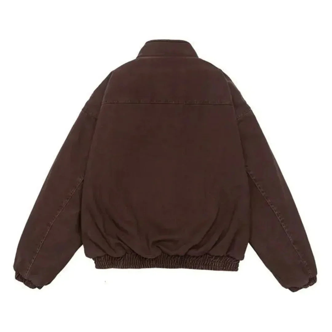 Insulating Padded Jacket - Boxy Fit, Cotton, Cold Weather