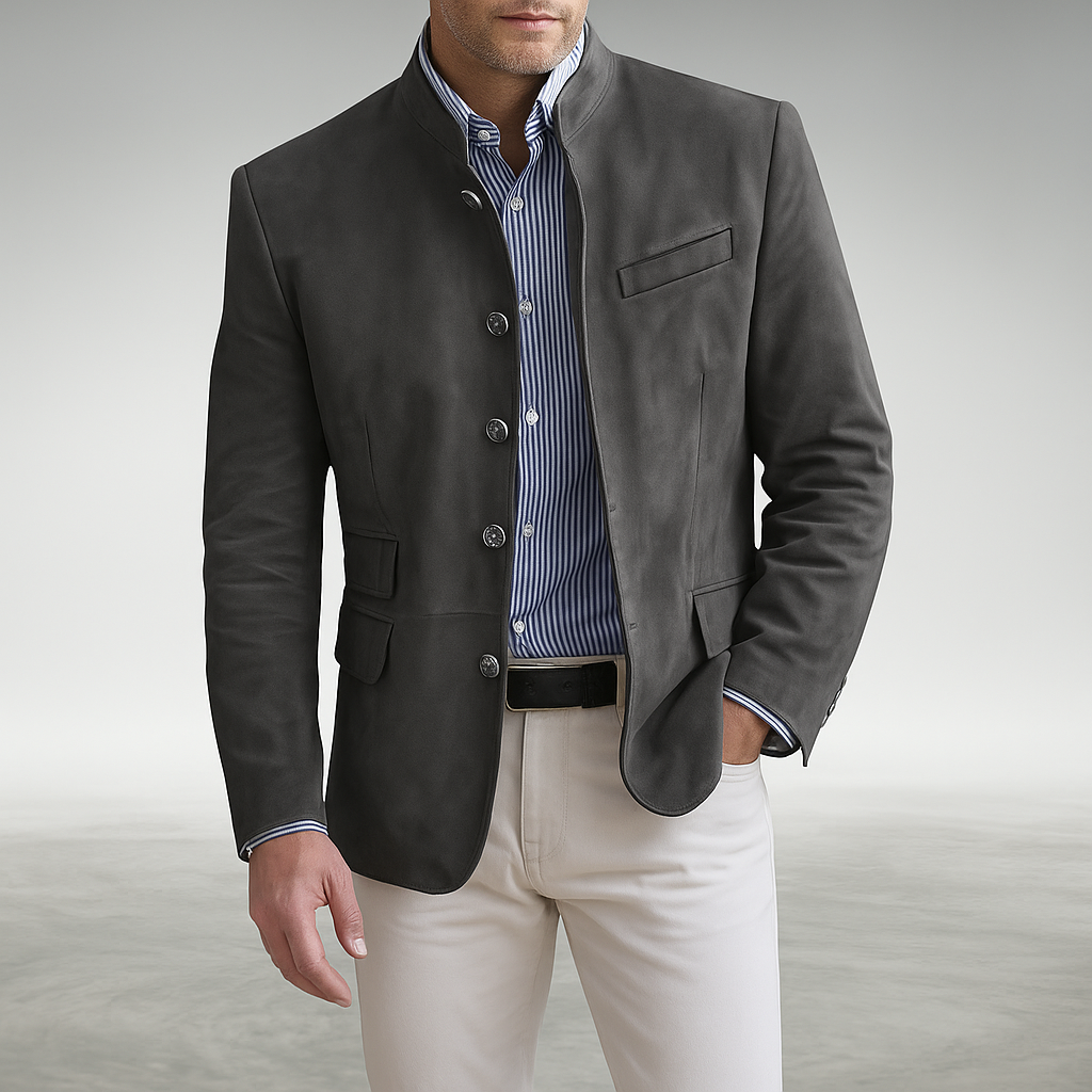 Men's Blazer-Style Cardigan