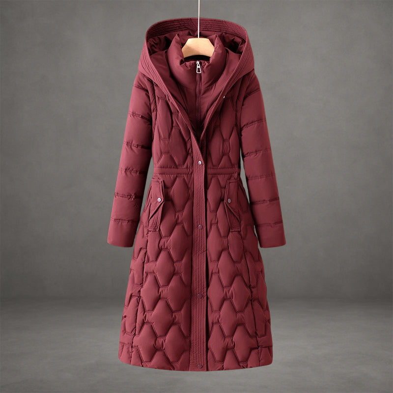 Women's Longline Hooded Puffer Coat