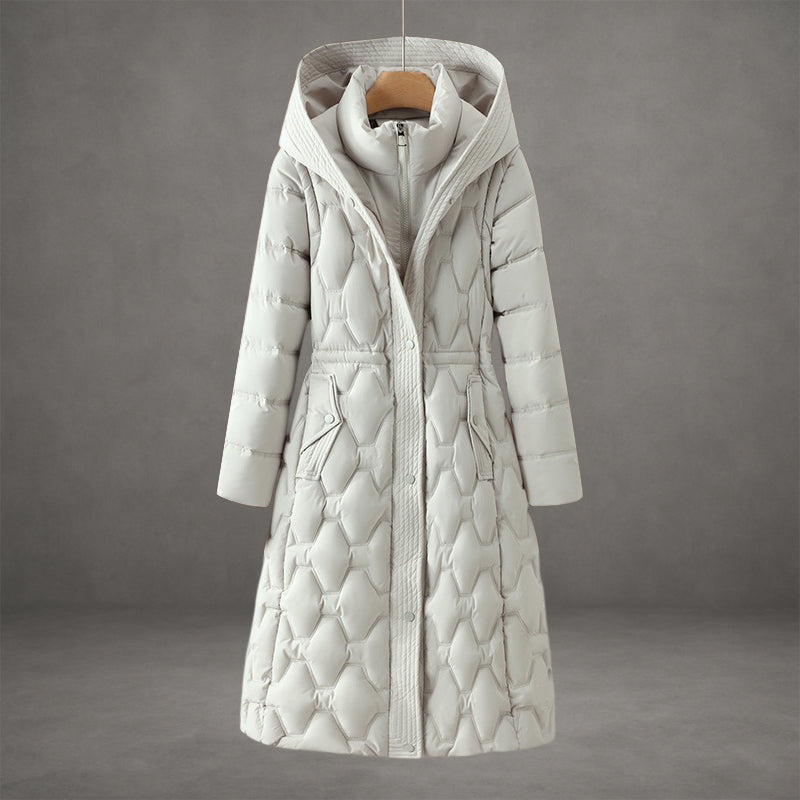 Women's Longline Hooded Puffer Coat - view 2