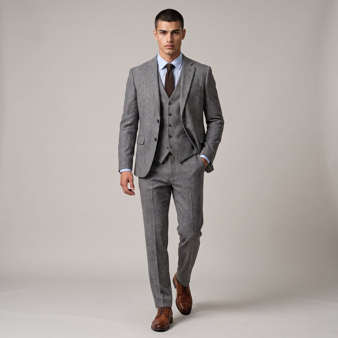 Men's Slim Fit Three-Piece Suit