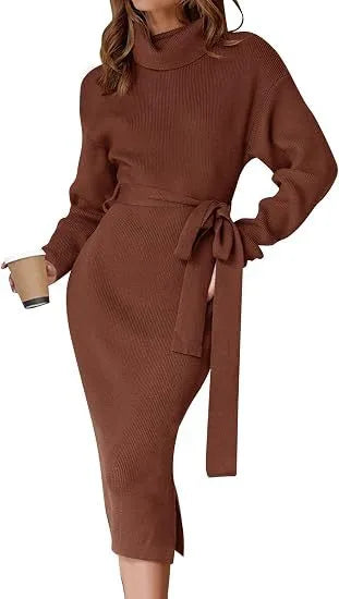 Women's Turtleneck Sweater Dress