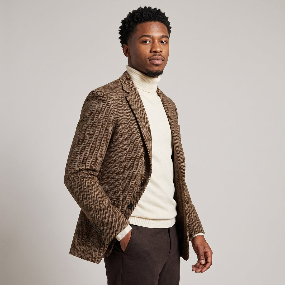 Men's Herringbone Blazer