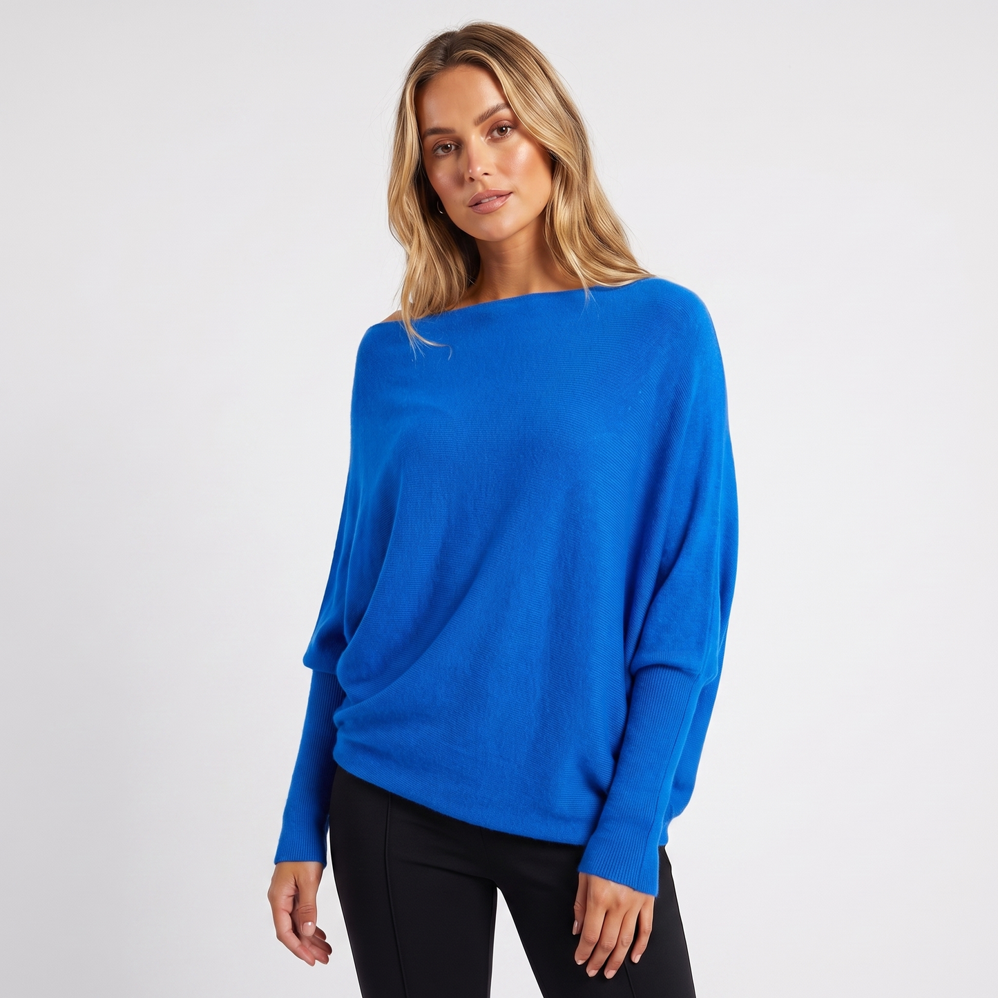 Women's Oversized Batwing Knit Pullover Jumper