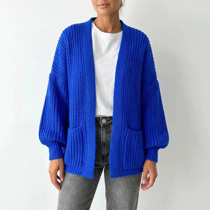 Womens Oversized Cardigan – Chunky Knit Open Front Oxford and Hill