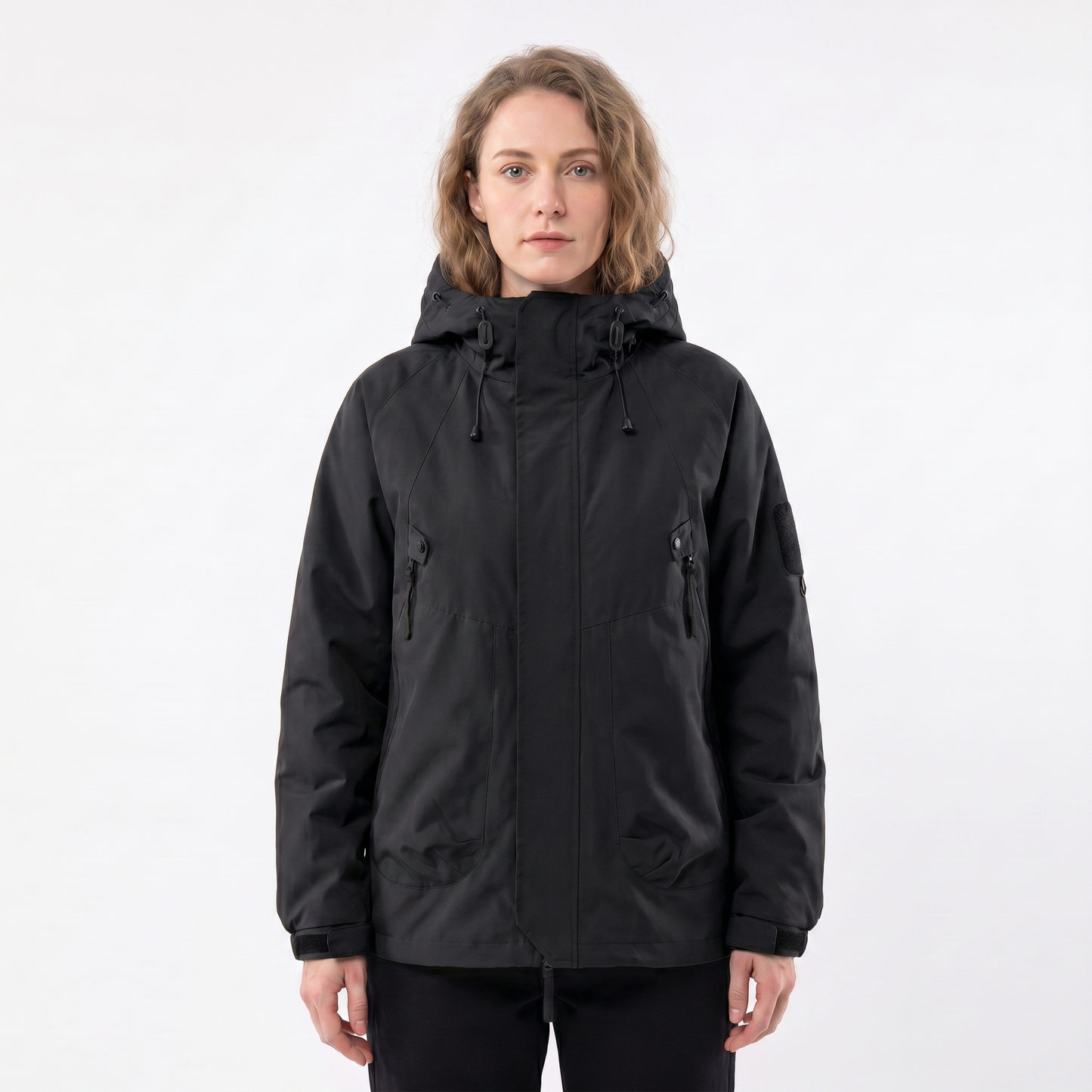 Women's Rain Jacket – Hooded Waterproof Shell Outdoor Multi-Pocket