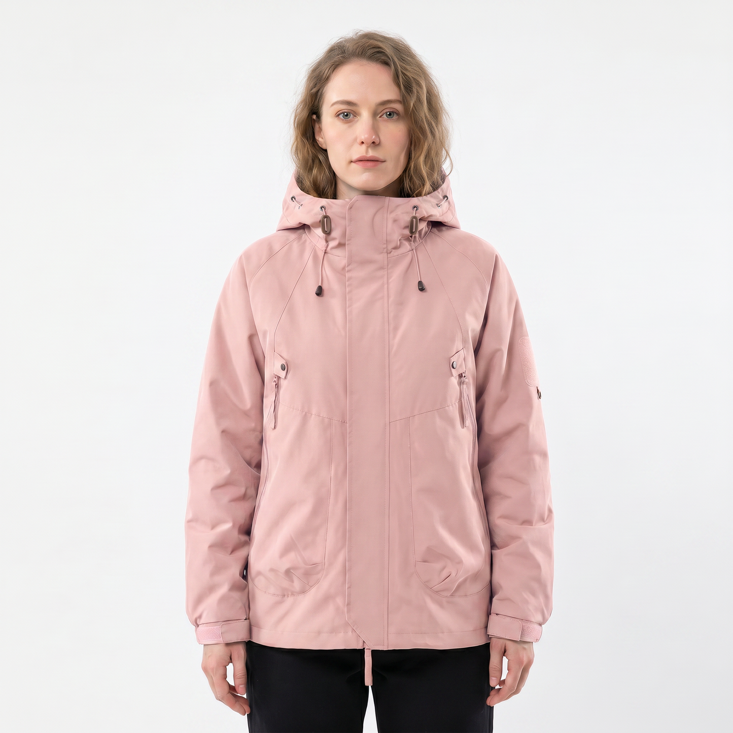 Women's Rain Jacket – Hooded Waterproof Shell Outdoor Multi-Pocket