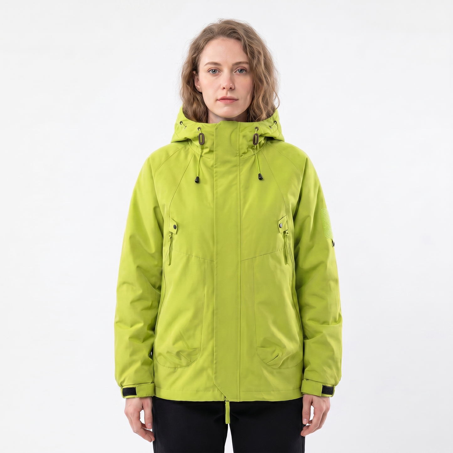 Women's Rain Jacket – Hooded Waterproof Shell Outdoor Multi-Pocket