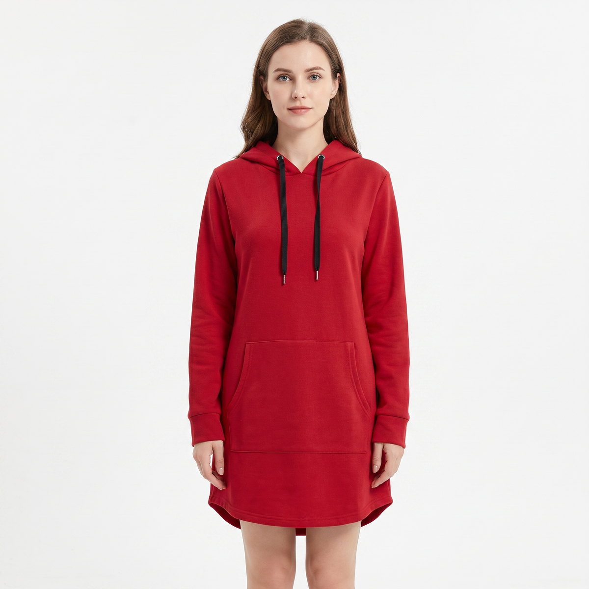 Women's Hoodie Winter Dress Long-Sleeve Fleece Pullover With Pocket