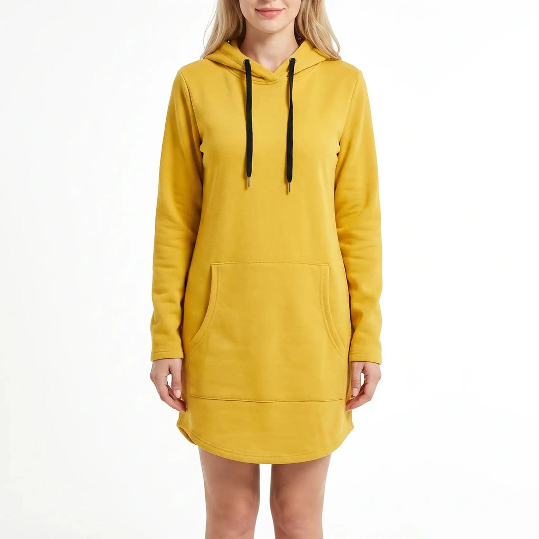 Women's Hoodie Winter Dress Long-Sleeve Fleece Pullover With Pocket Oxford and Hill