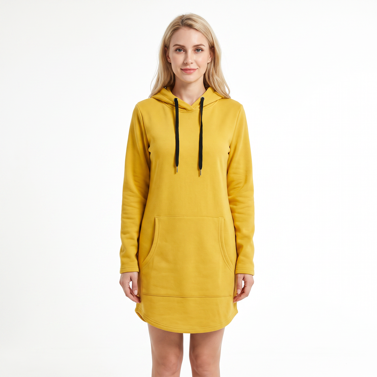 Women's Hoodie Winter Dress Long-Sleeve Fleece Pullover With Pocket