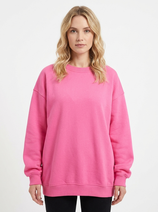 Women's Oversized Sweatshirt Crew Neck Fleece Pullover Casual