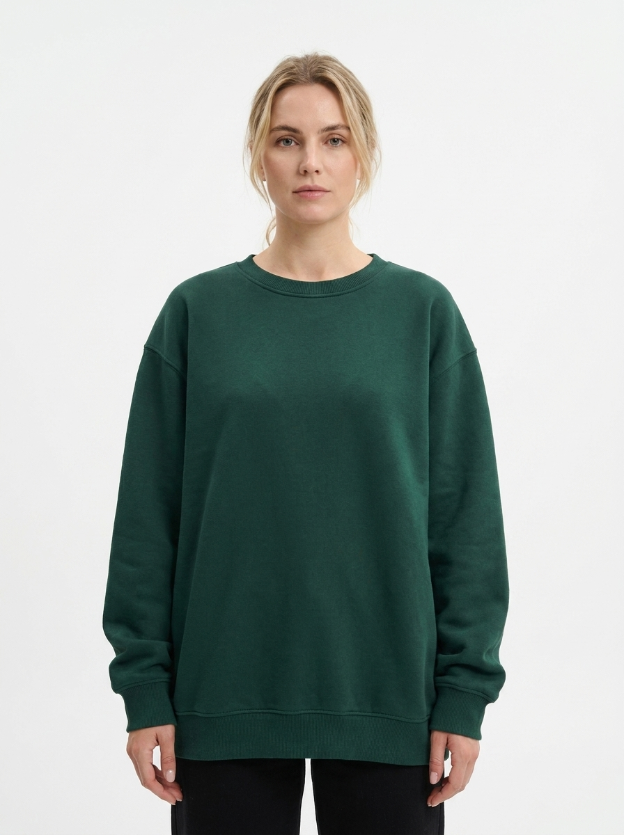 Women's Oversized Sweatshirt Crew Neck Fleece Pullover Casual