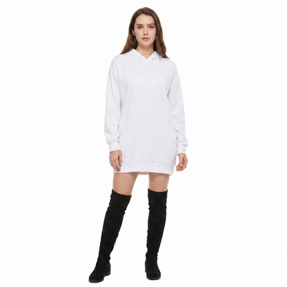 Women's Hoodie Dress Pullover Winter Sweatshirt with Pockets