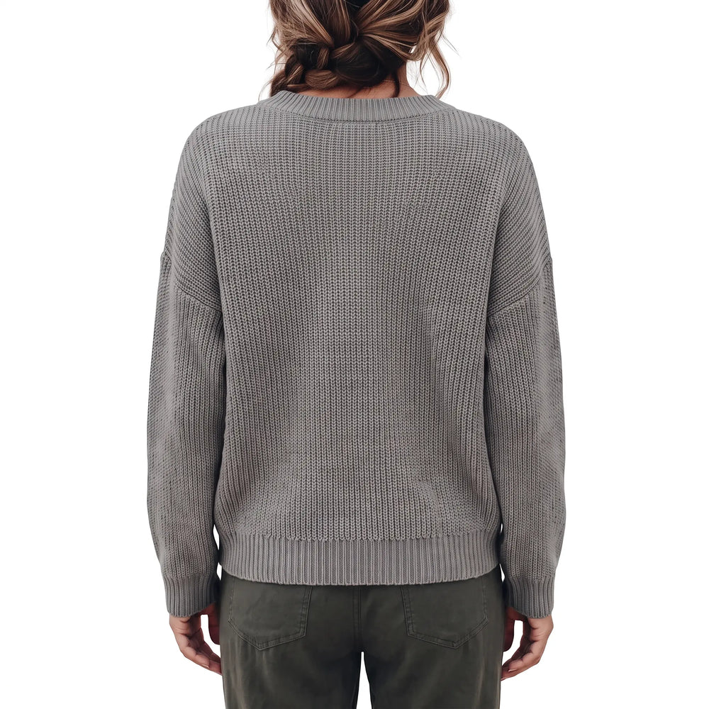 Women's Oversized V-Neck Sweater - Slouchy Knit Pullover for Leggings, Fall & Winter Oxford and Hill
