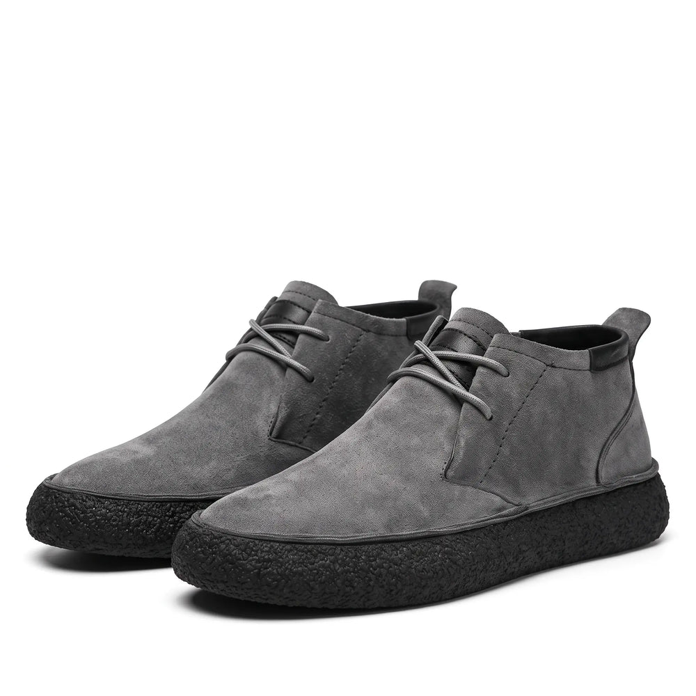 Men's Chukka Boots - Suede-Look Casual Ankle Boots with Cushioned Sole & Grip Outsole Oxford and Hill
