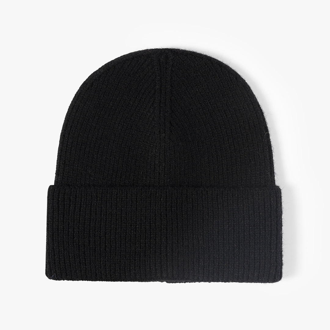 Ribbed Knit Cuffed Beanie – Soft &amp; Warm