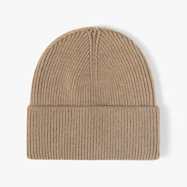 Ribbed Knit Cuffed Beanie – Soft &amp; Warm