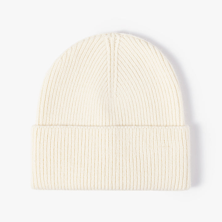 Ribbed Knit Cuffed Beanie – Soft &amp; Warm