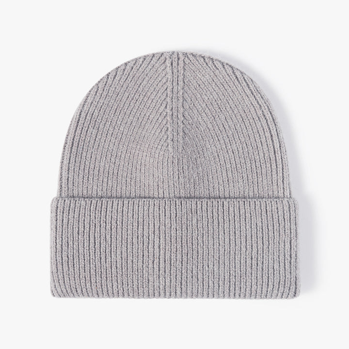 Ribbed Knit Cuffed Beanie – Soft &amp; Warm