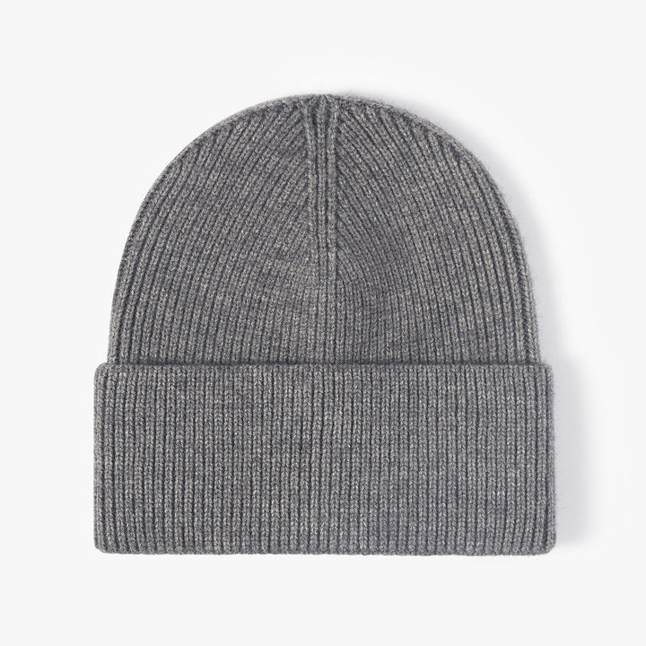 Ribbed Knit Cuffed Beanie – Soft &amp; Warm