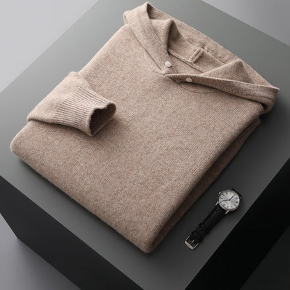 Men's Knit Winter Hoodie