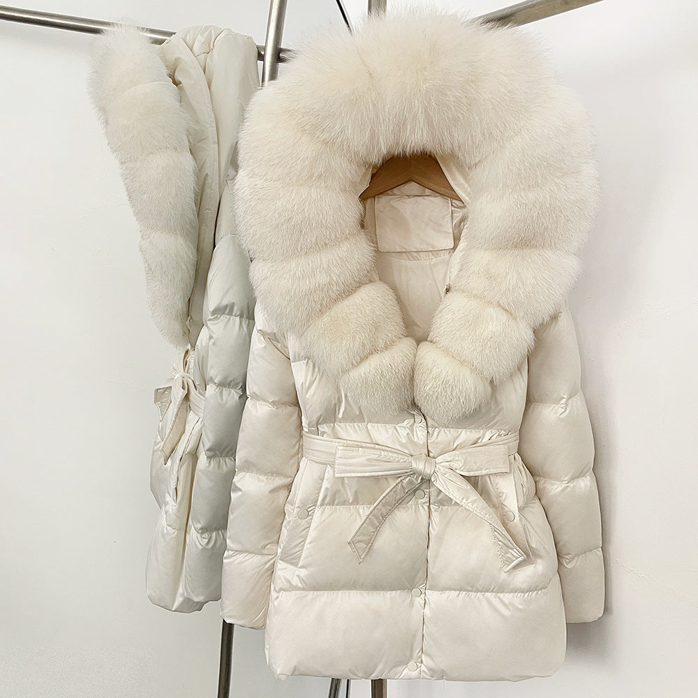 Fox Fur Collar Down Jacket