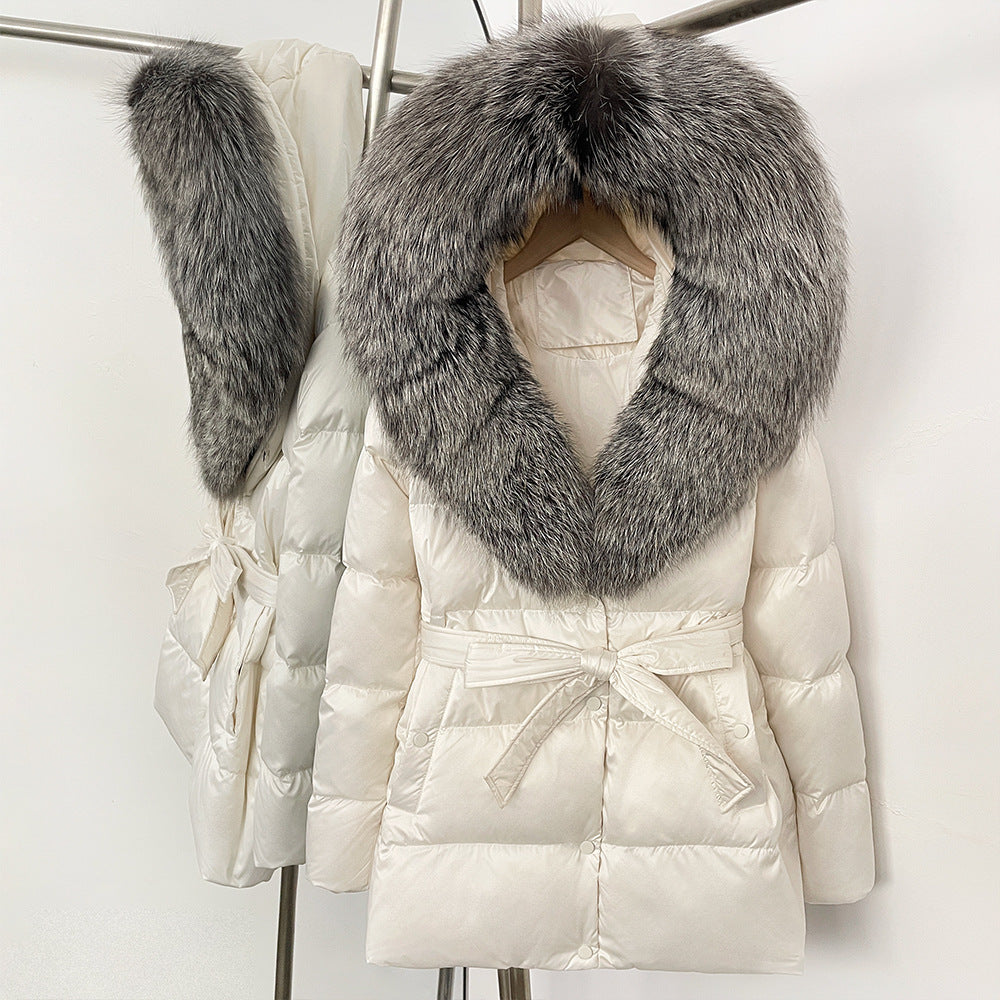 Fox Fur Collar Down Jacket