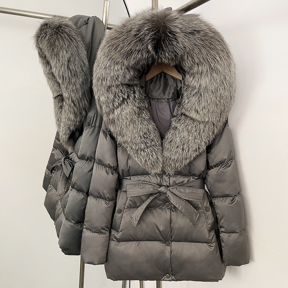 Fox Fur Collar Down Jacket
