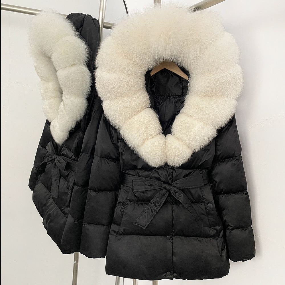 Fox Fur Collar Down Jacket