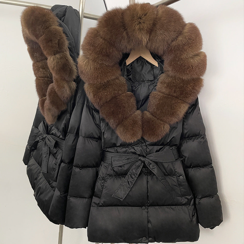 Fox Fur Collar Down Jacket