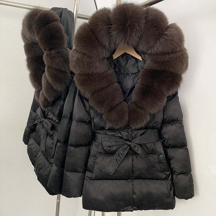 Fox Fur Collar Down Jacket