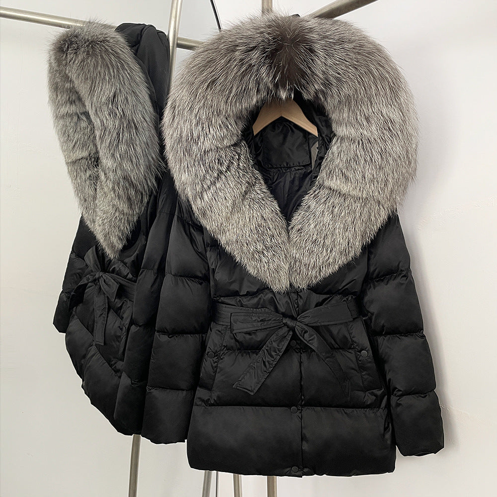 Fox Fur Collar Down Jacket