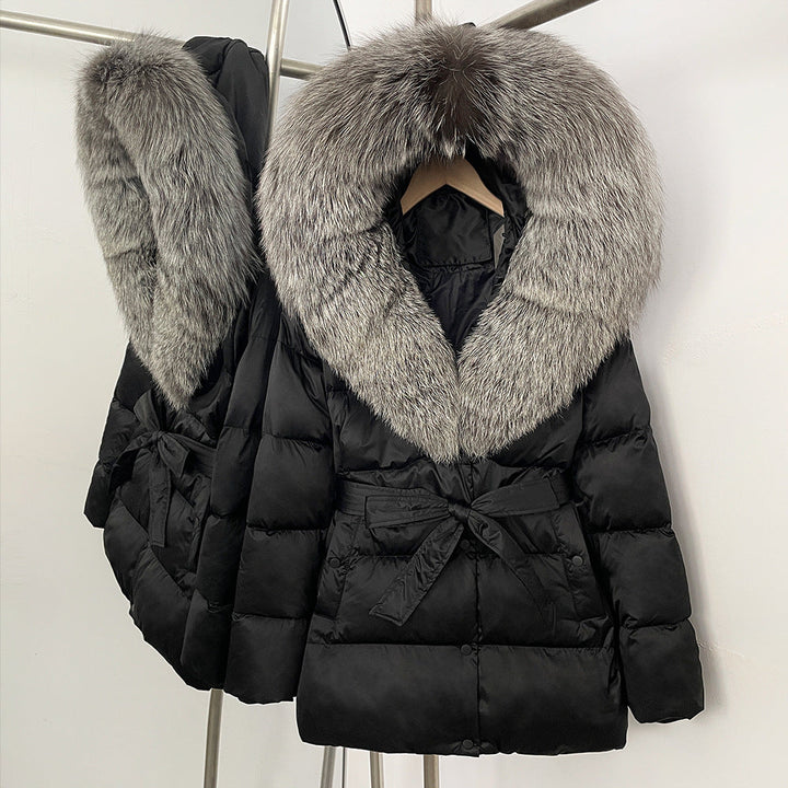Fox Fur Collar Down Jacket