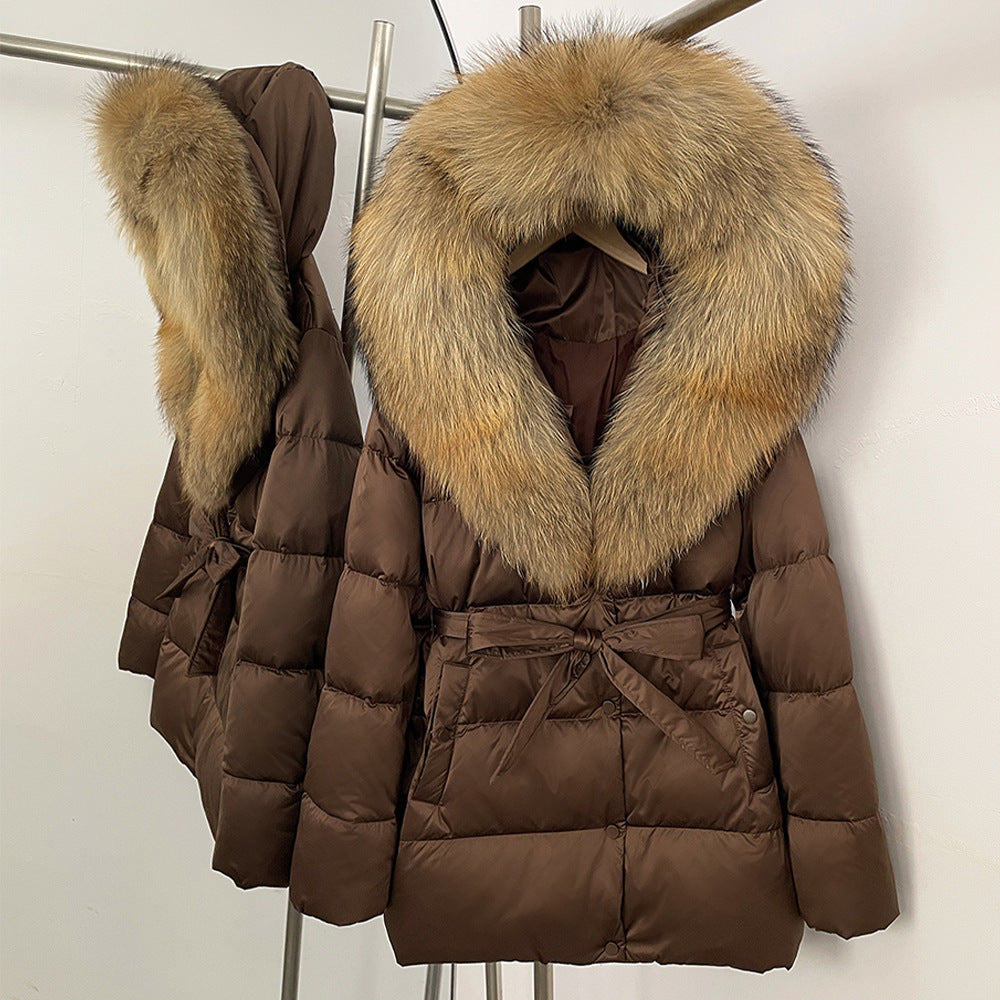 Fox Fur Collar Down Jacket