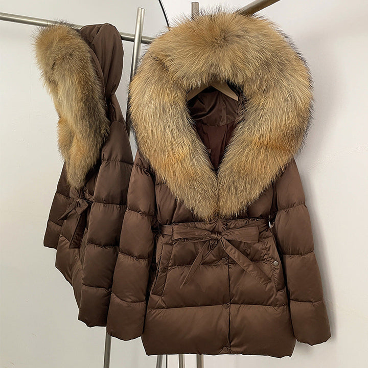 Fox Fur Collar Down Jacket
