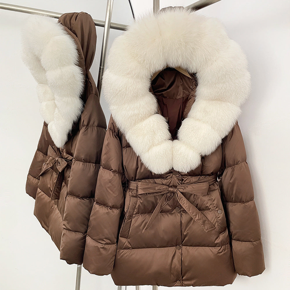 Fox Fur Collar Down Jacket