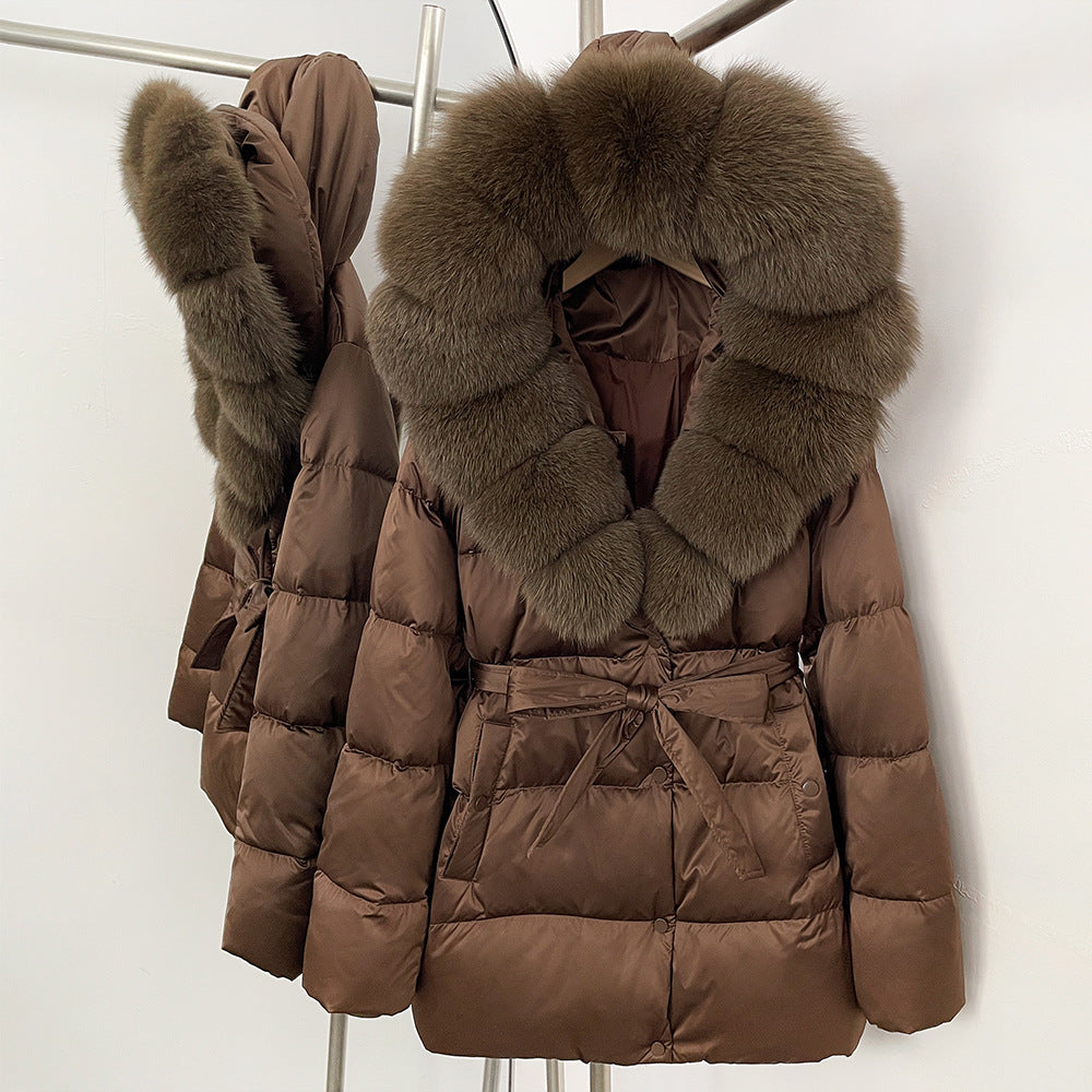 Fox Fur Collar Down Jacket