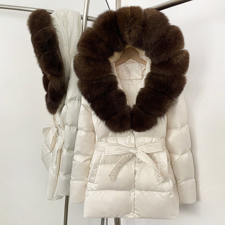 Fox Fur Collar Down Jacket