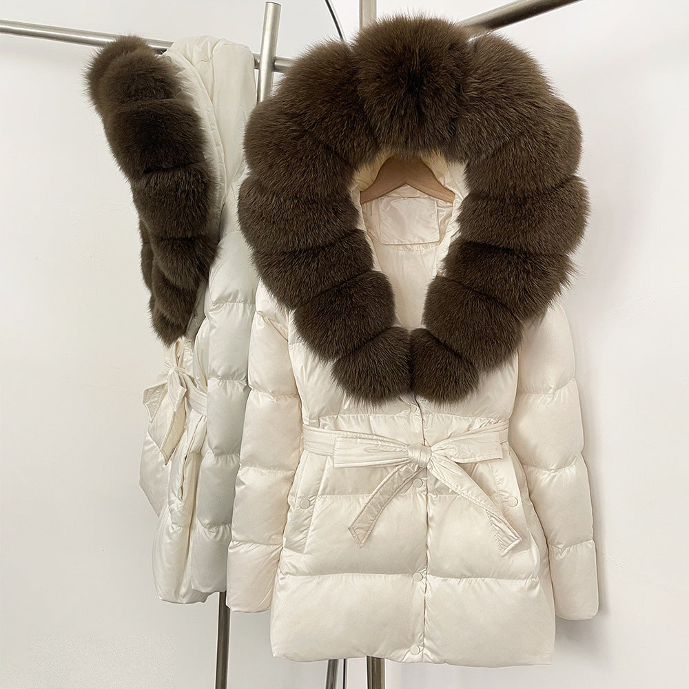 Fox Fur Collar Down Jacket