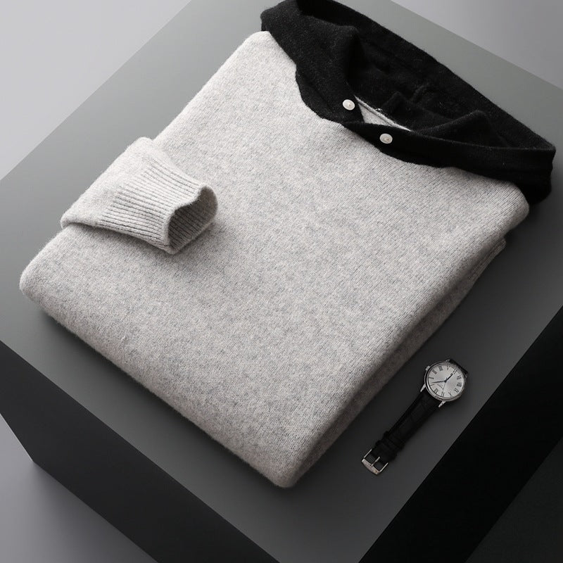 Men's Knit Winter Hoodie